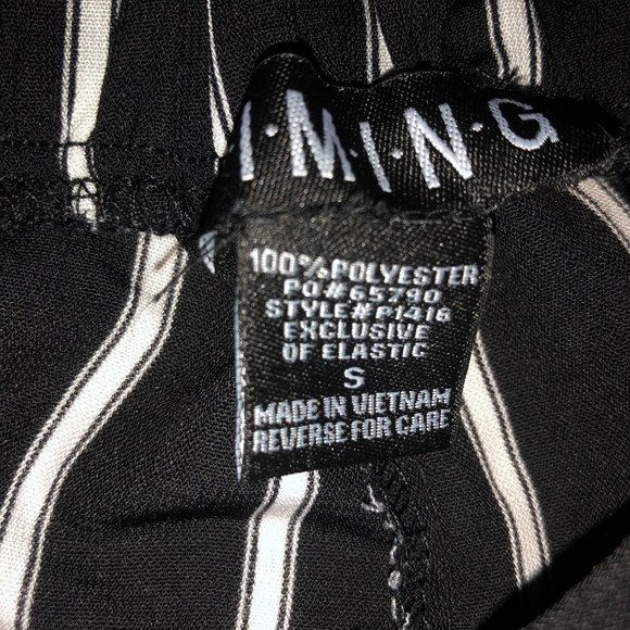 ✨3 FOR $24✨Black and white wide leg pants - Picture 5 of 8